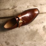 ENZO BONAFE(エンツォボナフェ) ART.3721 Single Monk Strap Shoes シングルモンクストラップシューズ Horween Shell Cordovan Leather ホーウィンシェルコードバンレザー No.4(ワイン) MADE IN ITALY(イタリア製)のイメージ