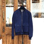 BOGLIOLI MILANO (ボリオリ ミラノ) 36803 BLOUSON (レザーブルゾン) スウェードレザー レザージャケット NAVY (ネイビー・78) Made in italy (イタリア製) 2017 春夏新作のイメージ