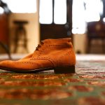 ENZO BONAFE (エンツォボナフェ) 【ART.EB-06】 Wing tip Chukka Boots ウィングチップチャッカブーツ SUPERBUCK ドレスブーツ チャッカブーツ TOBACCO (タバコ) made in italy (イタリア製)のイメージ