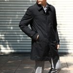 【HERNO / ヘルノ】 PI077UL LAMINAR Belted coat (ラミナー ベルテッドコート) GORE-TEX (ゴアテックス) 完全防水 ステンカラー シングル ベルテッドコート BLACK (ブラック・9300) 2017 秋冬のイメージ