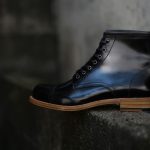 Cuervo (クエルボ) 【2017 AW NEW MODEL】 Romeo(ロメオ) 【CORDOVAN // コードバン】 Goodyear Welt Process グッドイヤーウェルト製法 Double Leather Sole ダブルレザーソール セミドレスブーツ レザーブーツ ドレスシューズ BLACK (ブラック・BK) MADE IN JAPAN(日本製) 【Special Model 1st sample】のイメージ