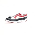 【HIROSHI TSUBOUCHI / ヒロシツボウチ】 HTO-AD05 Wingtip Sneakers トリコロールカラー Calf Leather カーフレザー ウィングチップ スニーカー NAVY / WHITE / RED (ネイビー / ホワイト / レッド・NV/WH/RE) Made in Japan (日本製) 2017 秋冬新作のイメージ