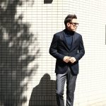 【BOGLIOLI MILANO / ボリオリ ミラノ】 K.JACKET (Kジャケット) フラノウール生地 アンコンジャケット 3Bジャケット NAVY (ネイビー・78) Made in italy (イタリア製) 2017 秋冬新作のイメージ