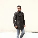 GABRIELE PASINI (ガブリエレ パジーニ) Pea coat (ピーコート) ウール ミドル丈 ダブル コート BROWN (ブラウン・438) Made in italy (イタリア製) 2017 秋冬新作のイメージ