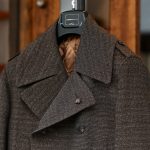 GABRIELE PASINI (ガブリエレ パジーニ) Pea coat (ピーコート) ウール ミドル丈 ダブル コート BROWN (ブラウン・438) Made in italy (イタリア製) 2017 秋冬新作のイメージ