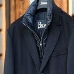 HERNO(ヘルノ) CA0058U Cashmere Chester coat カシミア チェスターコート PIACENZA ピアツェンツァ CASHMERE DROPGLIDE NYLON ULTRALIGHT 中綿入り カシミア チェスターコート NAVY (ネイビー・9200) Made in italy (イタリア製) 2017 秋冬新作のイメージ