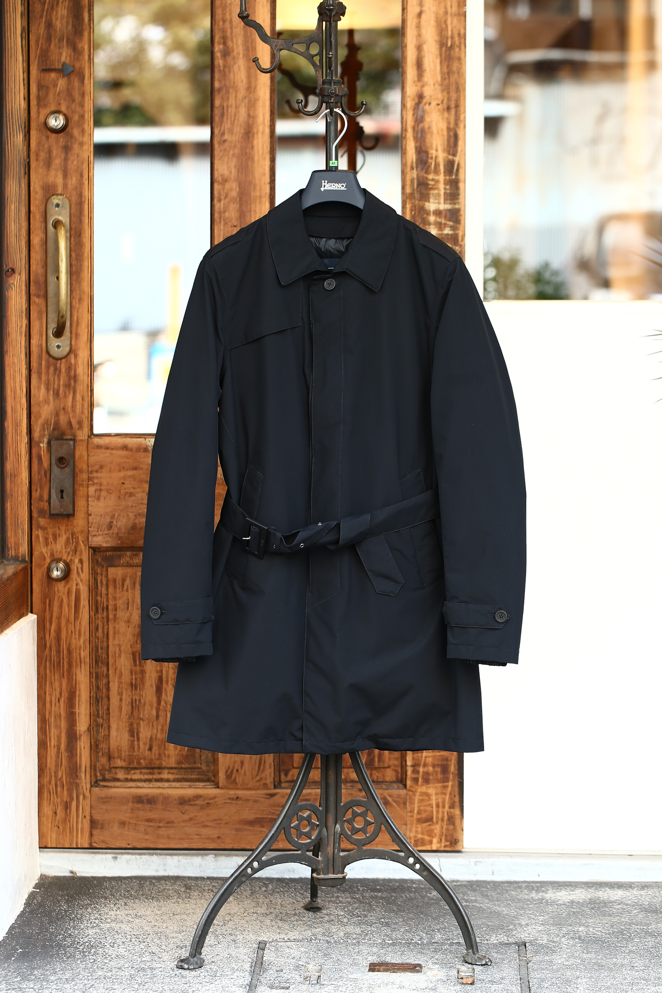 HERNO(ヘルノ) PI077UL LAMINAR Belted coat (ラミナー ベルテッド ...