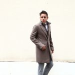 【HERNO / ヘルノ】 CA0045U Chester coat チェスターコート LANA DIAGONALE NYLON ULTRALIGHT 中綿入り ウールチェスターコート LIGHT BROWN (ライトブラウン・2700) Made in italy (イタリア製) 2017 秋冬新作　愛知 名古屋 ZODIAC ゾディアック herno ヘルノ ダウンコート ビジネススタイル