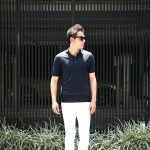 Gran Sasso (グランサッソ) Silk Knit Polo Shirt (シルクニット ポロシャツ) SETA (シルク 100%) シルク ニット ポロシャツ NAVY (ネイビー・597) made in italy (イタリア製) 2018 春夏新作のイメージ