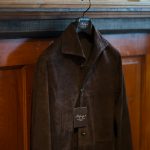 Alfredo Rifugio (アルフレード リフージオ) SS326 CAMOSCIO Summer Suede Leather Shirts サマースウェード レザーシャツ BROWN (ブラウン) made in italy (イタリア製) 2019 春夏のイメージ