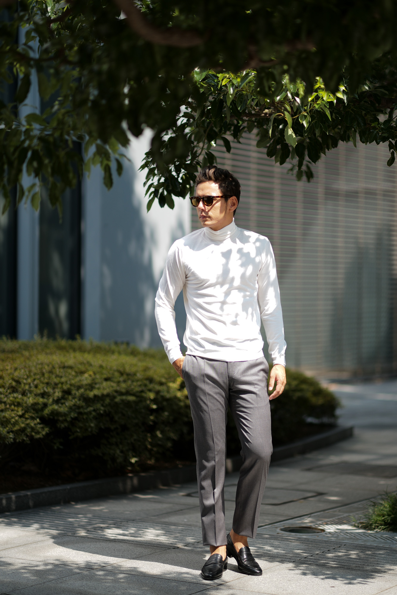 Cruciani (クルチアーニ) Silk Cashmere Turtle Neck Sweater (シルク ...