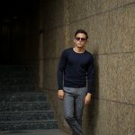 JOHN SMEDLEY (ジョンスメドレー) SICILY (シシリー) 30G Merino Wool (30ゲージメリノウール) クルーネックセーター MIDNIGHT (ミッドナイト) Made in England (イギリス製)　2018 秋冬新作のイメージ