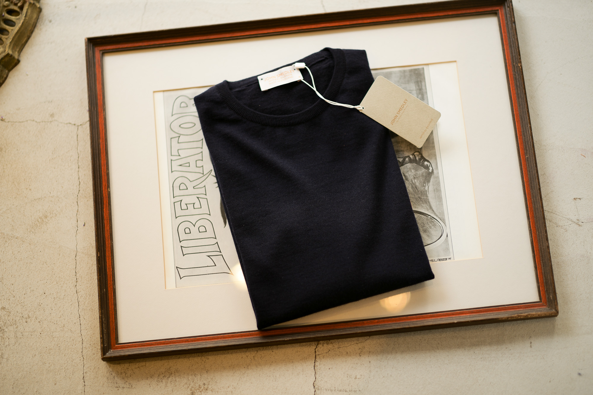 JOHN SMEDLEY (ジョンスメドレー) IMPERIAL KASHMIR (カシミアシリーズ) NORLAND (ノーランド) CASHMERE × SILK (カシミア × シルク) シルクカシミア クルーネックセーター NAVY (ネイビー) Made in England (イギリス製) 2018 秋冬新作 johnsmedley 愛知 名古屋 ALTO E DIRITTO アルトエデリット