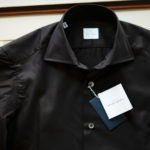 AVINO(アヴィーノ) Poplin Dress Shirts コットン ブロード ポプリン ドレスシャツ BLACK(ブラック) made in italy (イタリア製) 2019 秋冬新作 【入荷しました】【フリー分発売開始】のイメージ