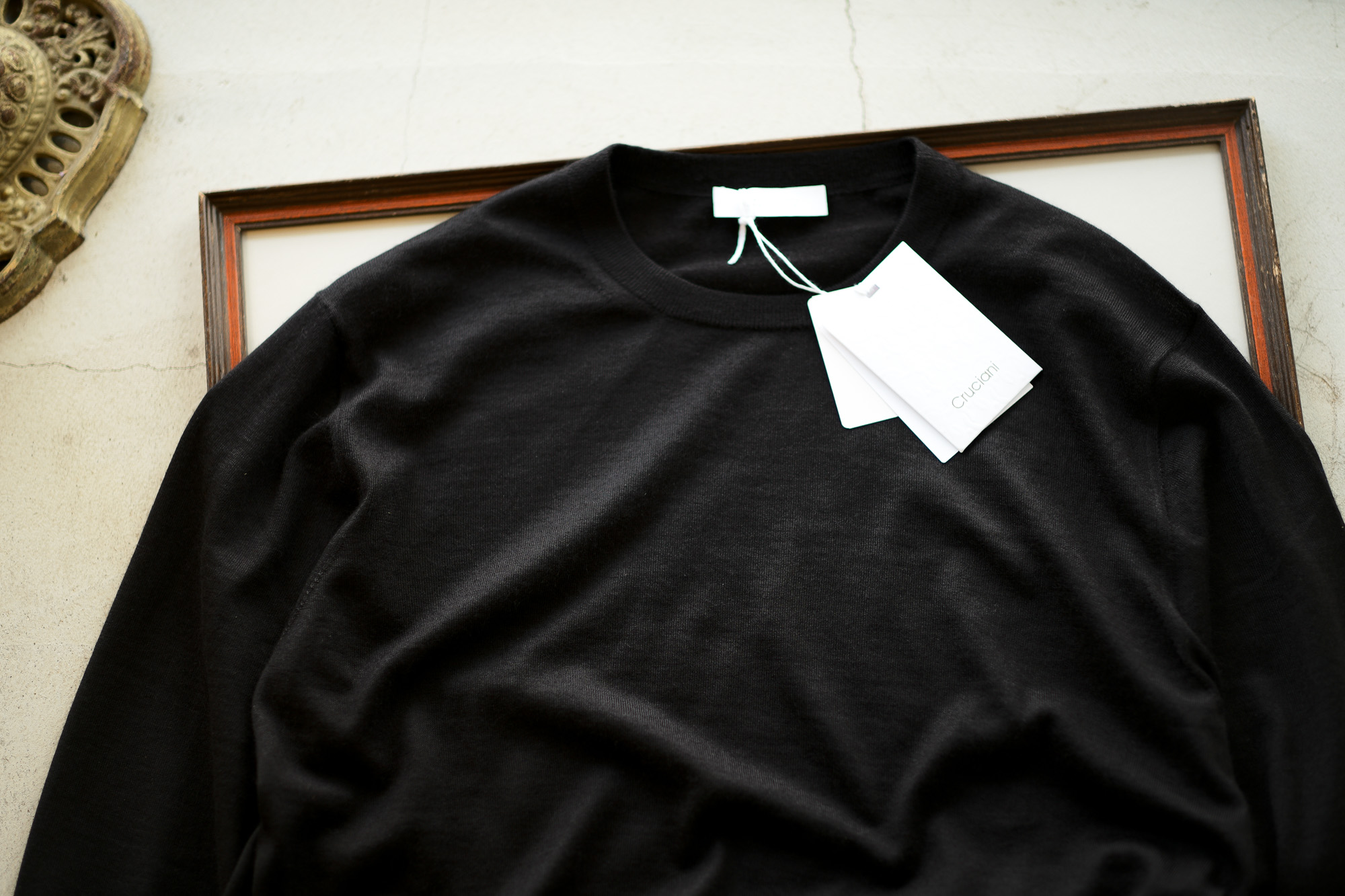 Cruciani (クルチアーニ) Silk Cashmere Crew Neck Sweater (シルク ...