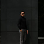 LAMBERTO LOSANI (ランベルト ロザーニ) Silk Cashmere Turtle Neck Sweater(シルクカシミア タートルネック セーター) ハイゲージ シルクカシミヤニット セーター BLACK (ブラック・901) made in italy (イタリア製) 2019 秋冬新作のイメージ