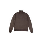 LAMBERTO LOSANI (ランベルト ロザーニ) Silk Cashmere Turtle Neck Sweaterシルクカシミア タートルネック セーター) ハイゲージ シルクカシミヤニット セーター BROWN (ブラウン・325) made in italy (イタリア製) 2019 秋冬新作のイメージ