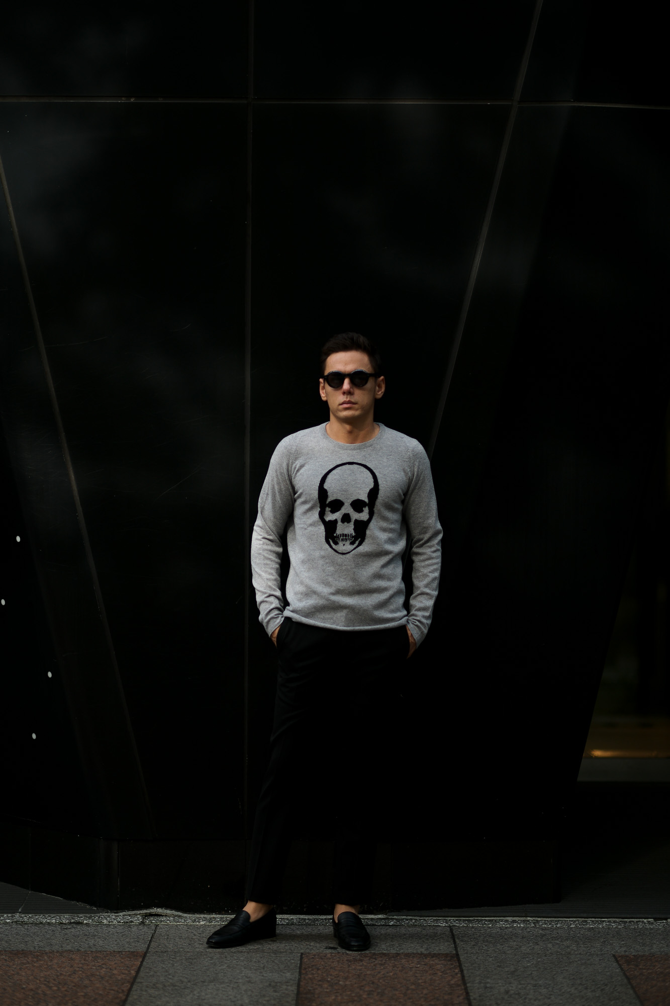 lucien pellat-finet (ルシアン ペラフィネ) Skull Cashmere Sweater