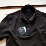 FEDELI(フェデーリ) Piquet Polo Shirt (ピケ ポロシャツ) カノコ ポロシャツ BLACK (ブラック・36) made in italy (イタリア製)2020 春夏 【ご予約受付中】のイメージ