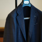 De Petrillo(デ ペトリロ) NUVOLA (ヌーボラ) ストレッチ シアサッカー グレンチェック ジャケット NAVY (ネイビー・454) Made in italy (イタリア製) 2020 春夏新作のイメージ