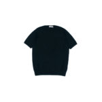 Cruciani(クルチアーニ) 33G Knit T-shirt 33ゲージ コットン ニット Tシャツ BLACK (ブラック・Z0048)  made in italy (イタリア製) 2020 春夏新作のイメージ