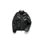 SILENCE(サイレンス) Single Leather Jacket (シングルレザー ジャケット) Lambskin Nappa Leather (ラムナッパ レザー) シングル ライダース ジャケット NERO (ブラック) Made in italy (イタリア製) 2020 春夏新作のイメージ