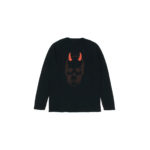 lucien pellat-finet(ルシアン ペラフィネ) Horn Skull Cashmere Sweater (ホーン スカル カシミア セーター) インターシャ カシミア スカル セーター BLACK × BROWN (ブラック × ブラウン) made in scotland (スコットランド製) 2020 春夏新作のイメージ