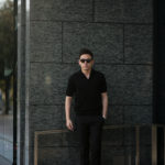 Cruciani(クルチアーニ) 33G Knit Polo Shirt 33ゲージ コットン ニット ポロシャツ BLACK (ブラック・Z0048) made in italy (イタリア製) 2020 春夏新作のイメージ