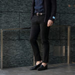 PT TORINO(ピーティートリノ) TRAVELLER (トラベラー) SUPER SLIM FIT (スーパースリムフィット) WASHABLE TECHNO WOOL ストレッチ ウォッシャブル トロピカル サマーウール スラックス BLACK (ブラック・0990) 2020 春夏新作のイメージ