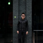 SILENCE(サイレンス) Single Leather Jacket (シングルレザー ジャケット) Goatskin Leather (ゴートスキンレザー) シングル ライダース ジャケット NERO (ブラック) Made in italy (イタリア製) 2020 春夏新作のイメージ