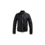 SILENCE(サイレンス) Single Leather Jacket (シングルレザー ジャケット) Goat Suede Leather (ゴートスエード レザー) スウェード シングル ライダースジャケット NERO (ブラック) Made in italy (イタリア製) 2020 秋冬 【ご予約受付中】のイメージ