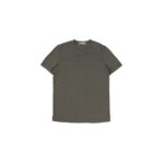 Girelli Bruni (ジレリブルーニ) Key Neck T-shirt (キーネック Tシャツ) GIZA 60/2 ギザコットン キーネックTシャツ MILITARY (ミリタリー)　made in italy (イタリア製) 2020秋冬新作のイメージ