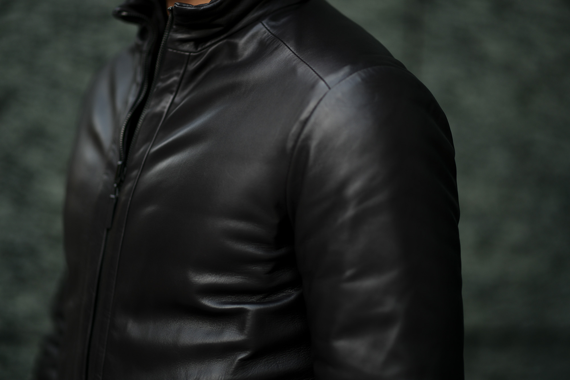 ALTACRUNA (アルタクルーナ) Reversible Leather Padded Jacket 