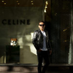 CELINE (セリーヌ) CLASSIC BIKER CALF SKIN (クラシックバイカー カーフスキン) カーフレザー ダブル ライダース ジャケット BLACK (ブラック) Made in italy (イタリア製) 2020 秋冬新作のイメージ