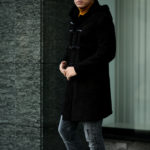 SILENCE(サイレンス) Mouton Duffle Coat D.F.MERINO SPAGNOLO (ミディアムヘアームートン) ムートン ダッフルコート NERO (ブラック) Made in italy (イタリア製) 2020 秋冬新作のイメージ