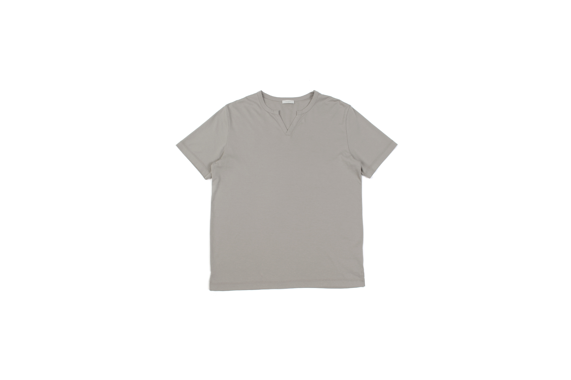 nomiamo (ノミアモ) SUPIMA 80/1 Key Neck T-shirt スーピマコットン キーネック Tシャツ GREGE (グレージュ) 2021 春夏 【Alto e Diritto別注】【Special限定モデル】【ご予約受付中】 愛知 名古屋 Altoediritto アルトエデリット カットソー 半袖Tシャツ