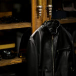 SILENCE (サイレンス) Single Leather Jacket (シングルレザー ジャケット) Goatskin Leather (ゴートスキンレザー) シングル ライダース ジャケット NERO GOLD ZIP (ブラックゴールドジップ) Made in italy (イタリア製) 2021 春夏新作のイメージ