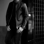 cuervo bopoha (クエルボ ヴァローナ) Satisfaction Leather Collection (サティスファクション レザー コレクション) RICHARD (リチャード) CALF SKIN (シュリンクカーフレザー) シングル ライダース ジャケット BLACK (ブラック) MADE IN JAPAN (日本製) 2022 【ご予約開始】のイメージ