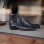 Yohei Fukuda(ヨウヘイフクダ) Wholecut Chelsea Boots Goldanil Leather MIDNIGHT BLUE(ミッドナイトブルー) 2022【Alto e Diritto 別注】【Special Model // Rock】【オーダー会開催 / 2022.9.10(sat)-2022.9.11(sun)】のイメージ