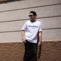 BALMAIN（バルマン）PRINTED T-SHIRT (プリンテッド Tシャツ) ロゴプリント Tシャツ BLANC (ホワイト) 2023春夏新作のイメージ
