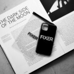 FIXER(フィクサー) "iPhone Case" アイフォーンケース BLACK × WHITE (ブラック × ホワイト) 【ご予約開始】【2023.6.24(Sat)～2023.7.09(Sun)】 愛知 名古屋 Alto e Diritto altoediritto アルトエデリット フィクサー クロコダイル アイフォーンケース オールブラック