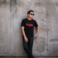 FIXER (フィクサー) FTS-02 FIXER Print Crew Neck T-shirt プリント Tシャツ BLACK × RED (ブラック×レッド)  【ご予約受付中】【2024.6.03(Mon)～2024.6.16(Sun)】のイメージ