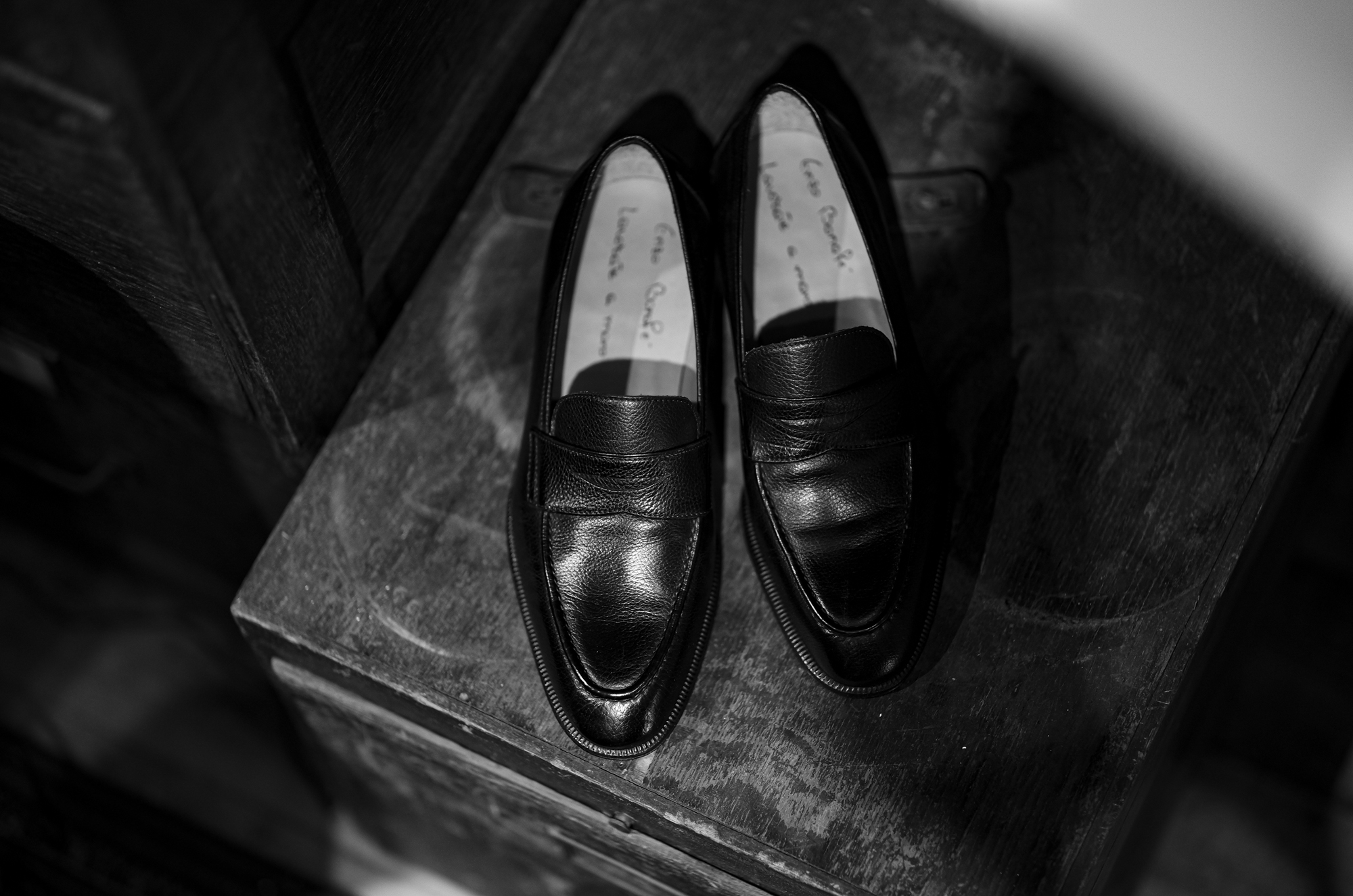 ENZO BONAFE(エンツォボナフェ) ART. EB-08 Coin Loafer コインローファー LAMA LEATHER ラマレザー ドレスシューズ ローファー NERO(ブラック) made in italy (イタリア製) 2024春夏新作  愛知 名古屋 enzobonafe エンツォボナフェ eb08 ローファー