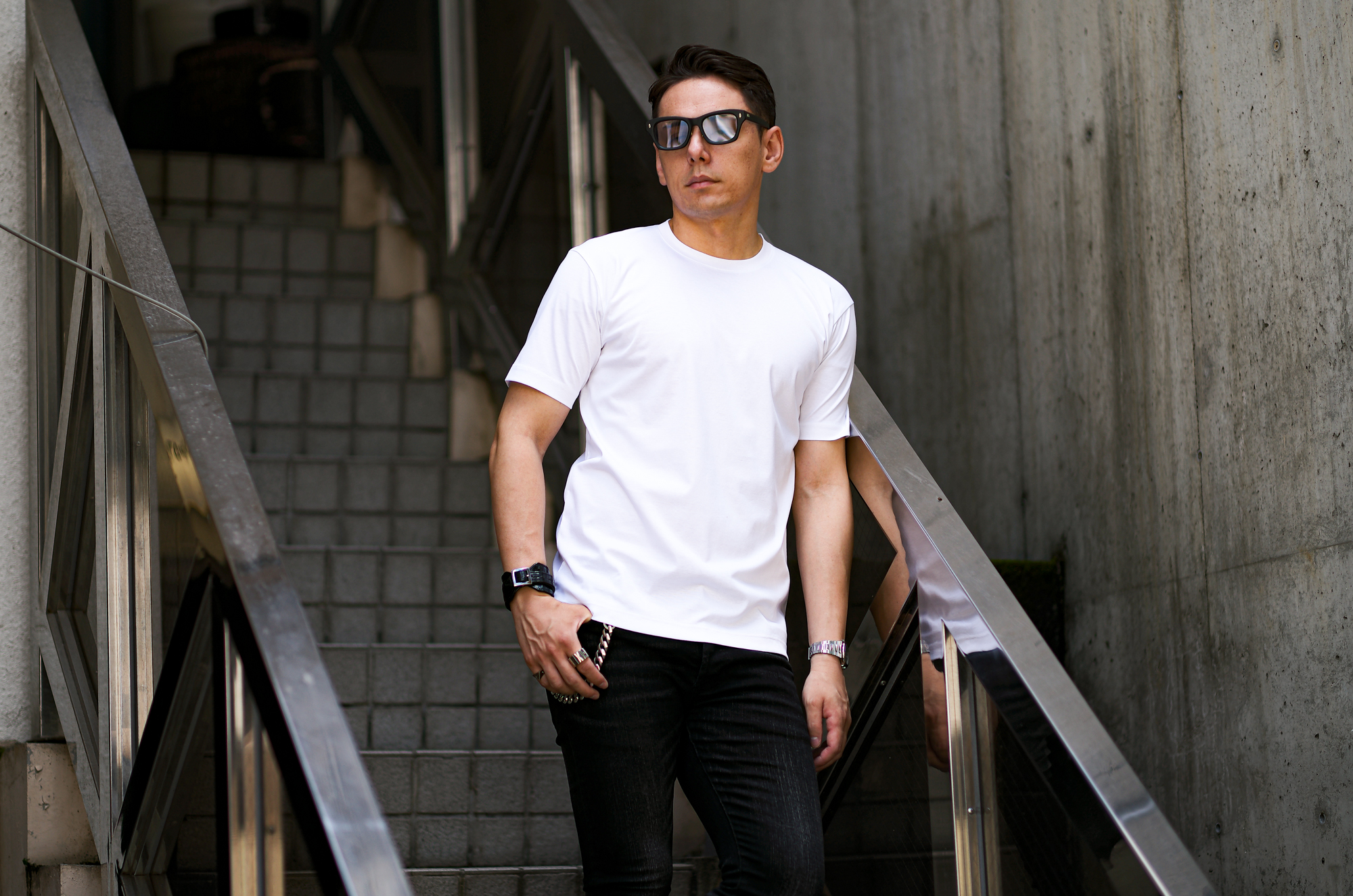 FIXER (フィクサー) FTS-00 Crew Neck T-shirt クルーネックTシャツ WHITE (ホワイト) 【ご予約開始】【2024.6.30(Sun)～2024.7.14(Sun)】愛知 名古屋 Alto e Diritto altoediritto アルトエデリット