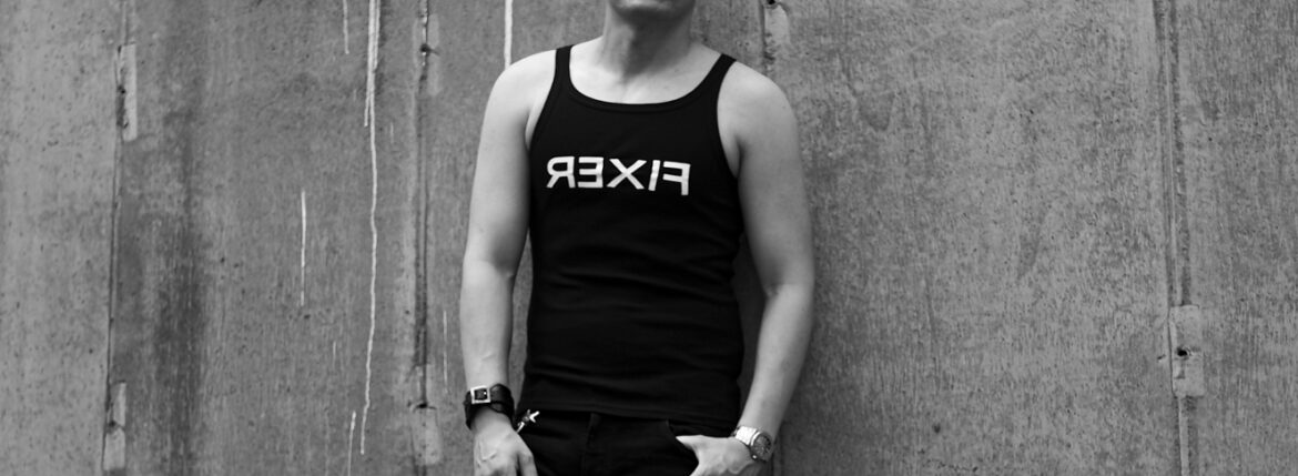 FIXER (フィクサー) FTT-01 Reverse Print Tank Top リバースプリント タンクトップ BLACK (ブラック) 愛知 名古屋 Alto e Diritto altoediritto アルトエデリット