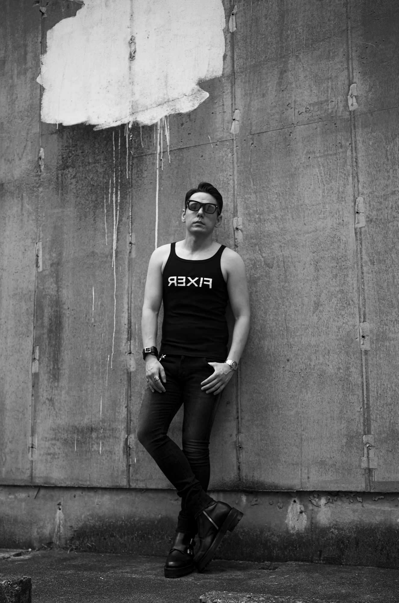 FIXER (フィクサー) FTT-01 Reverse Print Tank Top リバースプリント タンクトップ BLACK (ブラック) 愛知 名古屋 Alto e Diritto altoediritto アルトエデリット