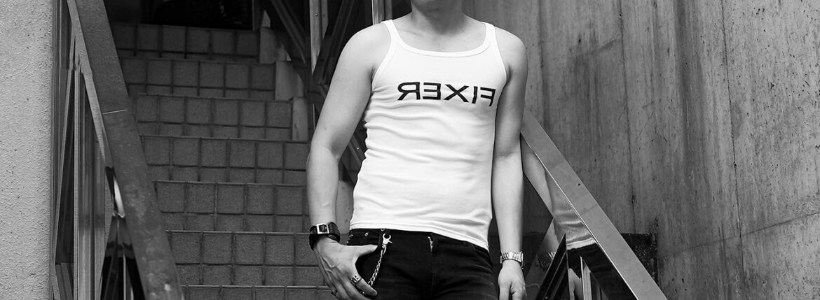 FIXER (フィクサー) FTT-01 Reverse Print Tank Top リバースプリント タンクトップ WHITE (ホワイト) 愛知 名古屋 Alto e Diritto altoediritto アルトエデリット