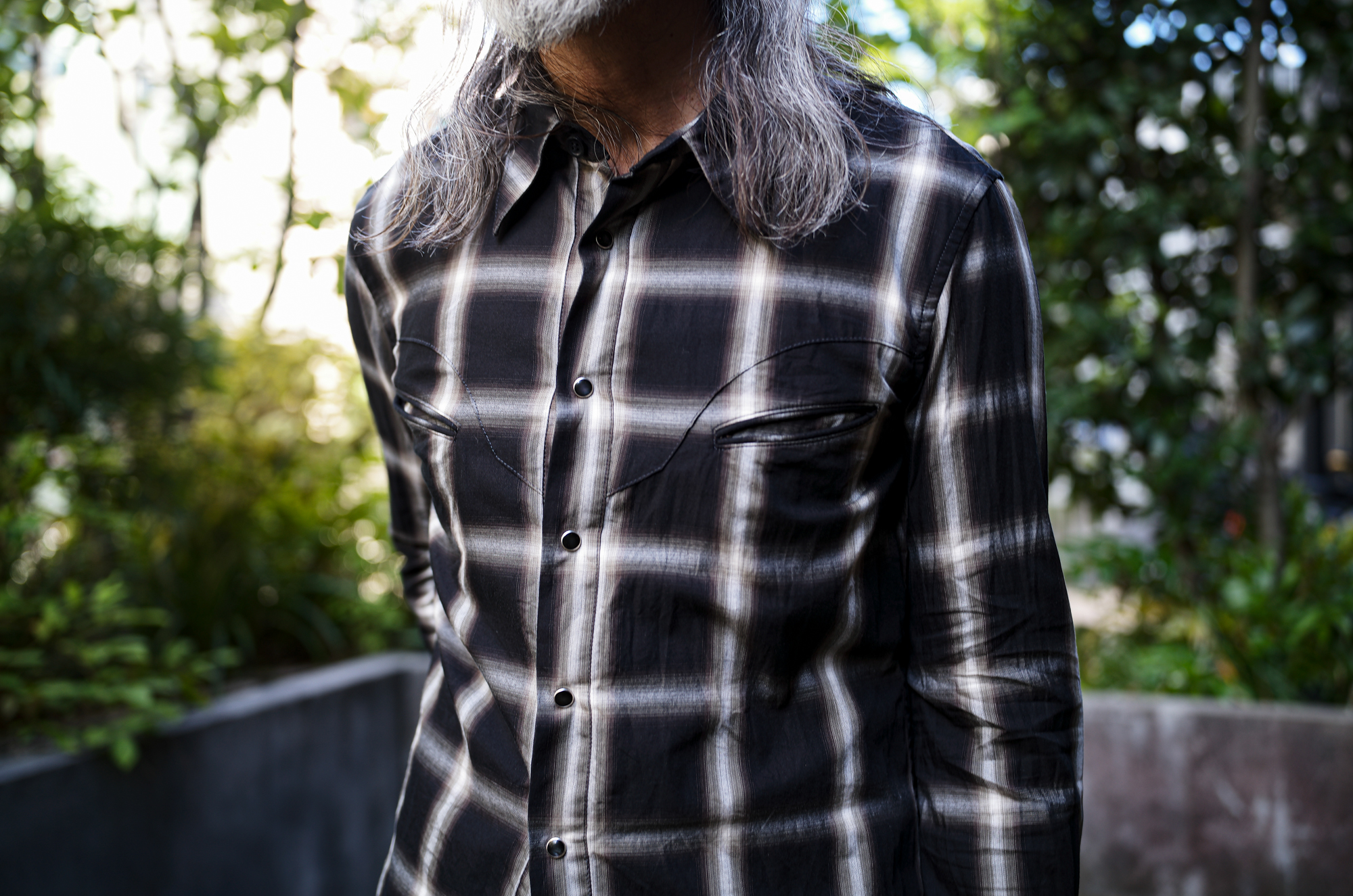 ISAMU KATAYAMA BACKLASH "2154-02" TRUE COLORS WESTERN CHECK SHIRTS BLACK 2025春夏 【ご予約開始】 イサムカタヤマバックラッシュ ウエスタン チェックシャツ ブラック 愛知 名古屋 Alto e Diritto altoediritto アルトエデリット