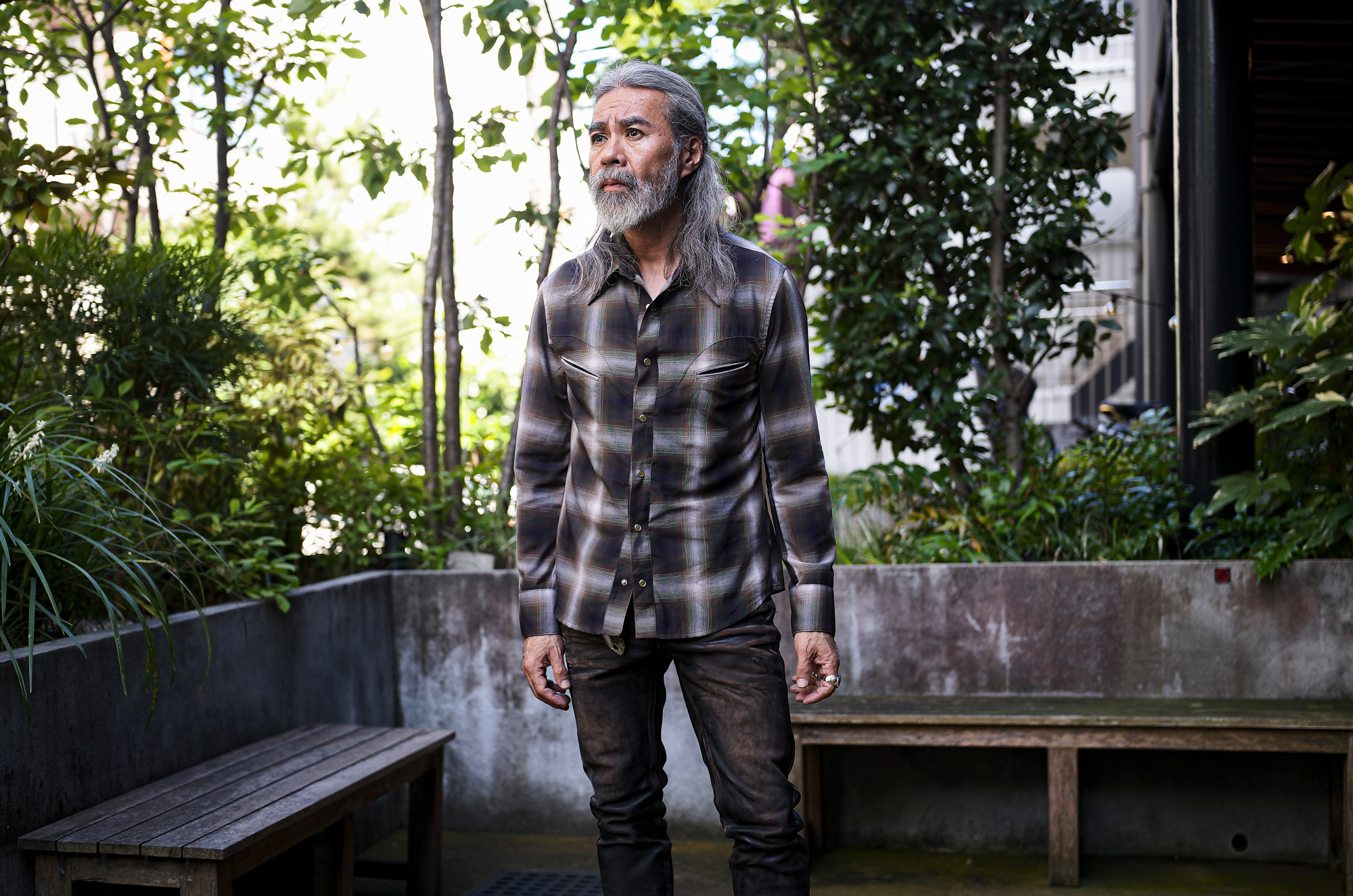 ISAMU KATAYAMA BACKLASH "2154-02" TRUE COLORS WESTERN CHECK SHIRTS DARK BROWN 2025春夏 【ご予約開始】 イサムカタヤマバックラッシュ ウエスタン チェックシャツ ブラック 愛知 名古屋 Alto e Diritto altoediritto アルトエデリット