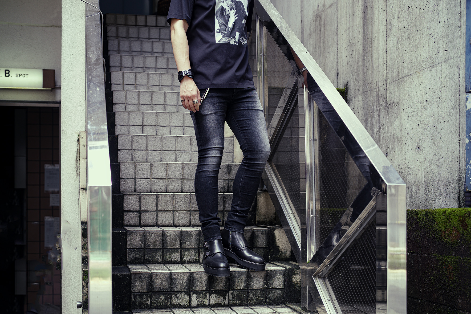 ISAMU KATAYAMA BACKLASH × FIXER (イサムカタヤマ バックラッシュ × フィクサー) Stretch Skinny Denim Pants FIX-2117-02 ストレッチ スキニー デニム パンツ BLACK (ブラック) MADE IN JAPAN (日本製) 2024【WEBご予約開始】愛知 名古屋 Alto e Diritto altoediritto アルトエデリット